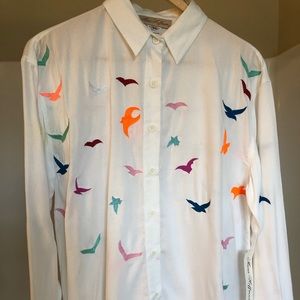Mara Hoffman seagull  blouse